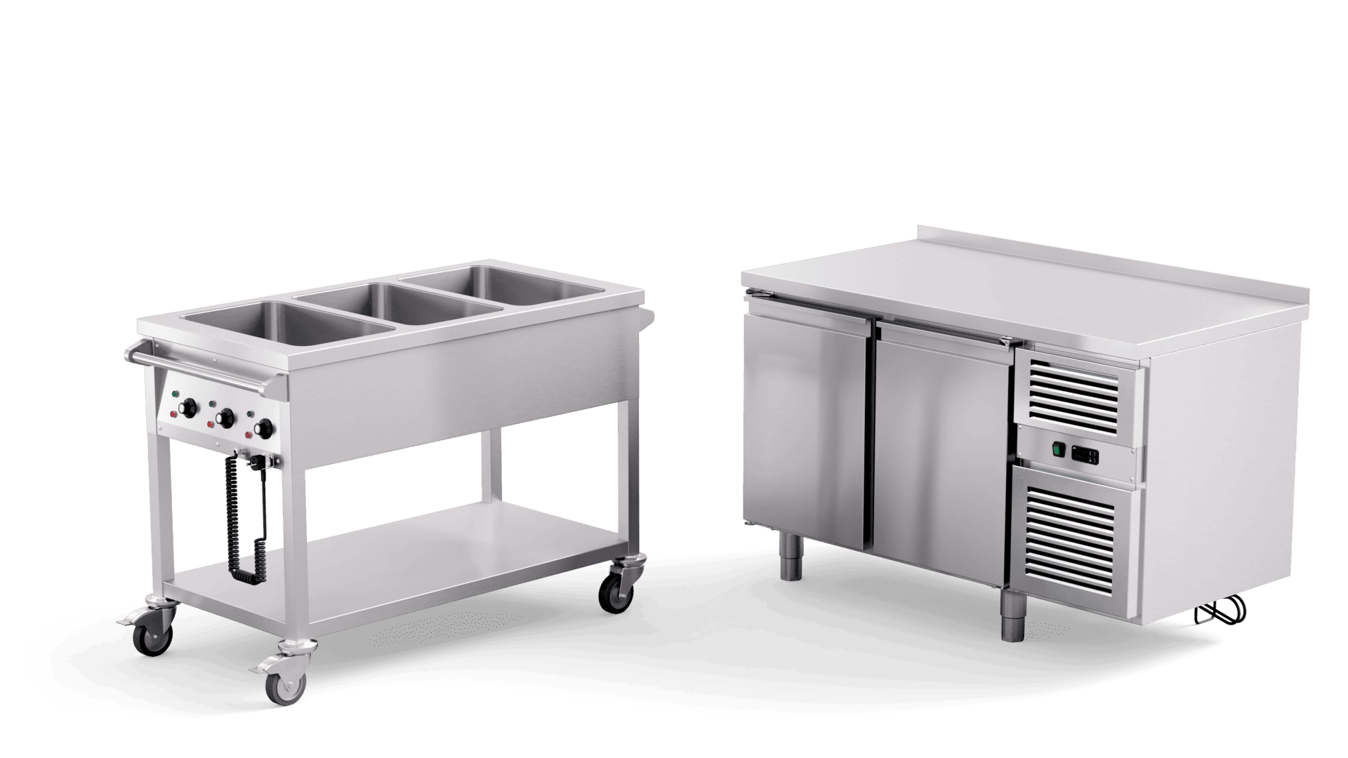 Bemar mobilny oraz stół chłodniczny